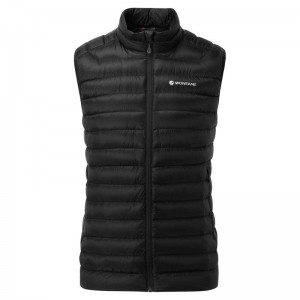 Black Men's Montane Anti-Freeze Down Vest | LQS222RX