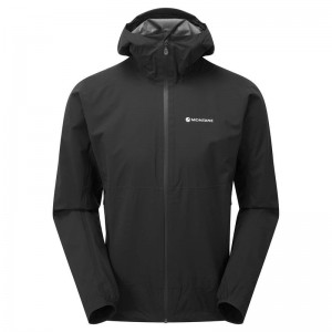 Black Men's Montane Minimus Lite Waterproof Jackets | MIV8489NG