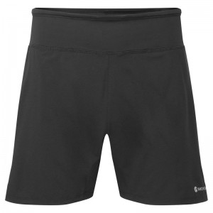 Black Men's Montane Slipstream 5" Trail Running Shorts | TYO2524RR