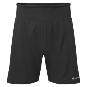 Black Men's Montane Slipstream 7" Trail Running Shorts | ZZA367LZ