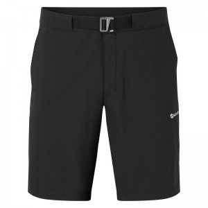 Black Men's Montane Tenacity Lite Shorts | DJA8487MD