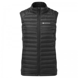 Black Women's Montane Featherlite Down Vest | GTU713WQ