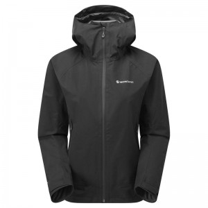 Black Women's Montane Spirit Waterproof Jackets | ZWF9637NX