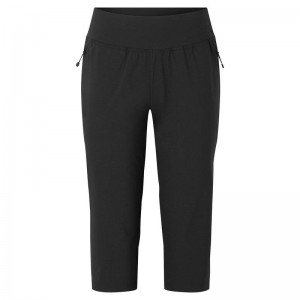 Black Women's Montane Tucana Lite Stretch Capri 3/4 Leggings | OKQ1180KY