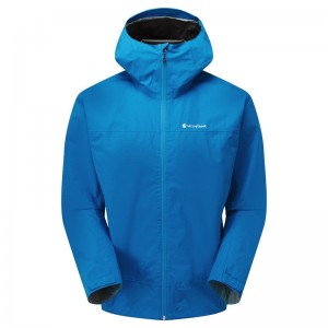 Blue Men's Montane Spirit Waterproof Jackets | QZH216FJ