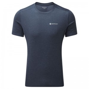 Dark Blue Men's Montane Dart T Shirts | FPO9698YH