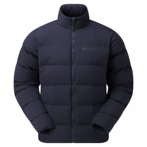 Dark Blue Men's Montane Tundra Down Jackets | PLG2598AK