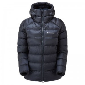 Dark Blue Women's Montane Anti-Freeze XT Hooded Down Jackets | HAZ493MV