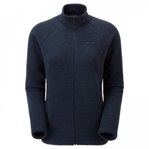 Dark Blue Women's Montane Chonos Fleece Jackets | BQK3561NM