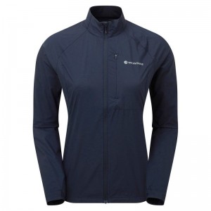 Dark Blue Women's Montane Featherlite Windproof Jackets | DDJ1465YP