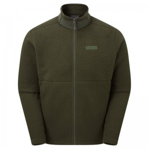 Dark Green Men's Montane Chonos Fleece Jackets | SXL662UP