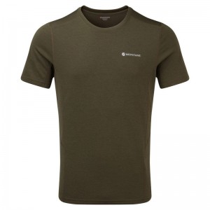 Dark Green Men's Montane Dart T Shirts | SLH4926XU