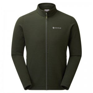 Dark Green Men's Montane Protium XT Fleece Jackets | DBK389KZ