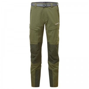 Dark Green Men's Montane Super Terra Pants | WLU6450BW