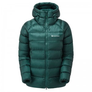 Dark Green Women's Montane Anti-Freeze XT Hooded Down Jackets | TFH84KY