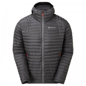 Dark Grey Men's Montane Anti-Freeze Lite Hooded Down Jackets | VXX9793GU