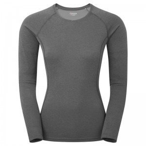 Dark Grey Women's Montane Dart Long Sleeve T Shirts | JQH5880EE