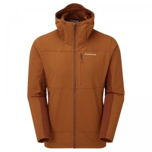 Dark Orange Men's Montane Krypton Softshell Jackets | SYF1946EX