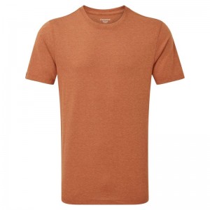 Dark Orange Men's Montane Phase T Shirts | CSB3297IY