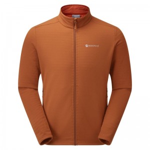 Dark Orange Men's Montane Protium XT Fleece Jackets | JAA3176LY