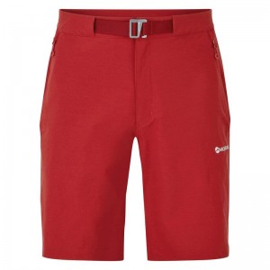 Dark Red Men's Montane Dynamic Lite Shorts | PZV5537CO