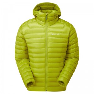 Green Men's Montane Anti-Freeze Hooded Down Jackets | BJQ5393VB