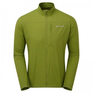 Green Men's Montane Featherlite Windproof Jackets | ZLM8210RD