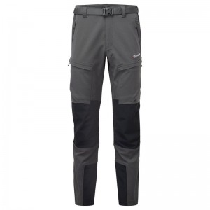 Grey Black Men's Montane Super Terra Pants | KGZ10096TK