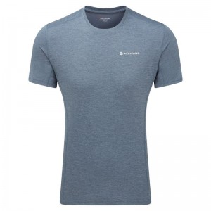 Grey Blue Men's Montane Dart T Shirts | KGS3367CA