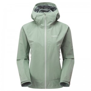 Grey Green Women's Montane Phase Lite Waterproof Jackets | TCN5271RW