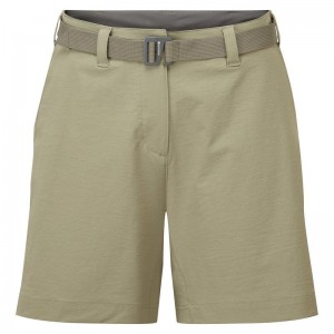 Khaki Women's Montane Terra Stretch Lite Shorts | UTH2087UO