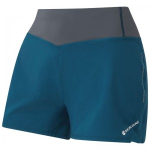 Navy Blue Women's Montane Katla 4" Shorts | ZNF355FY