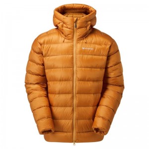 Orange Men's Montane Anti-Freeze XT Hooded Down Jackets | VNN2553LH