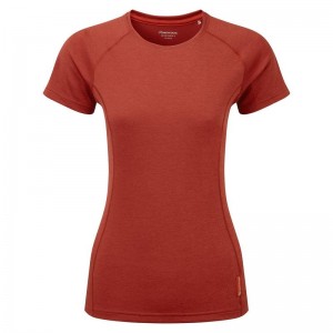 Orange Red Women's Montane Dart T Shirts | OVF8490UN