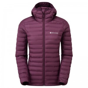 Purple Women's Montane Icarus Lite Hooded Jackets | YCN6547NC