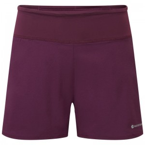 Purple Women's Montane Slipstream 4" Trail Running Shorts | OYE542GH