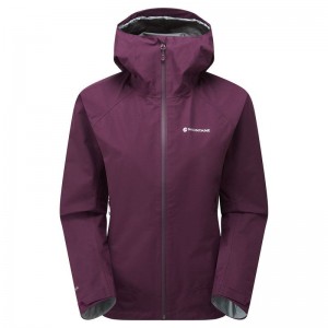 Purple Women's Montane Spirit Waterproof Jackets | QVI7480JD