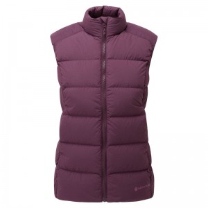 Purple Women's Montane Tundra Down Vest | NPA4747MS