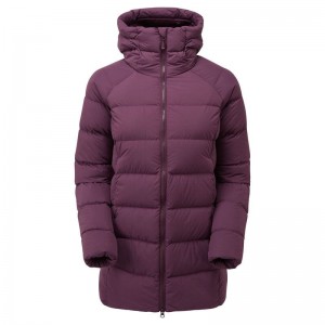 Purple Women's Montane Tundra Hooded Down Jackets | XAE7062EP