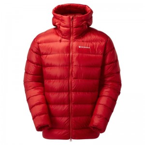 Red Men's Montane Anti-Freeze XT Hooded Down Jackets | PCW117RT