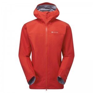 Red Men's Montane Phase Waterproof Jackets | QAJ8488KU