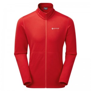 Red Men's Montane Protium Fleece Jackets | INH5231FD