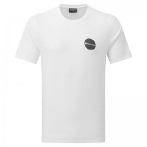 White Men's Montane Transpose T Shirts | NCL5450QB