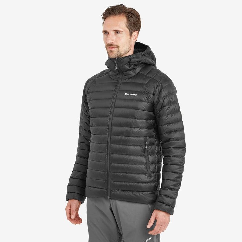 Black Men's Montane Anti-Freeze Hooded Down Jackets | ATB4494YI