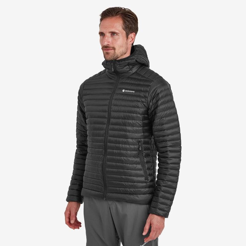 Black Men's Montane Anti-Freeze Lite Hooded Down Jackets | PXR8362GJ