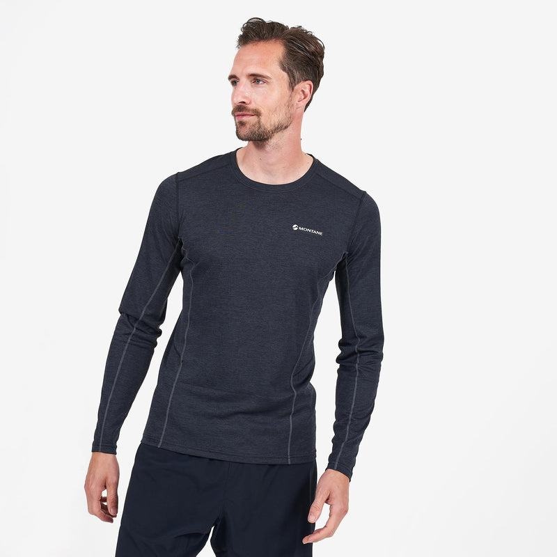 Black Men's Montane Dart Long Sleeve T Shirts | HIW182HS