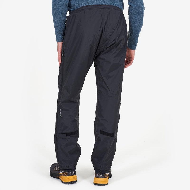 Black Men's Montane Dynamo Waterproof Pull-Over Trousers | TPS48100NA