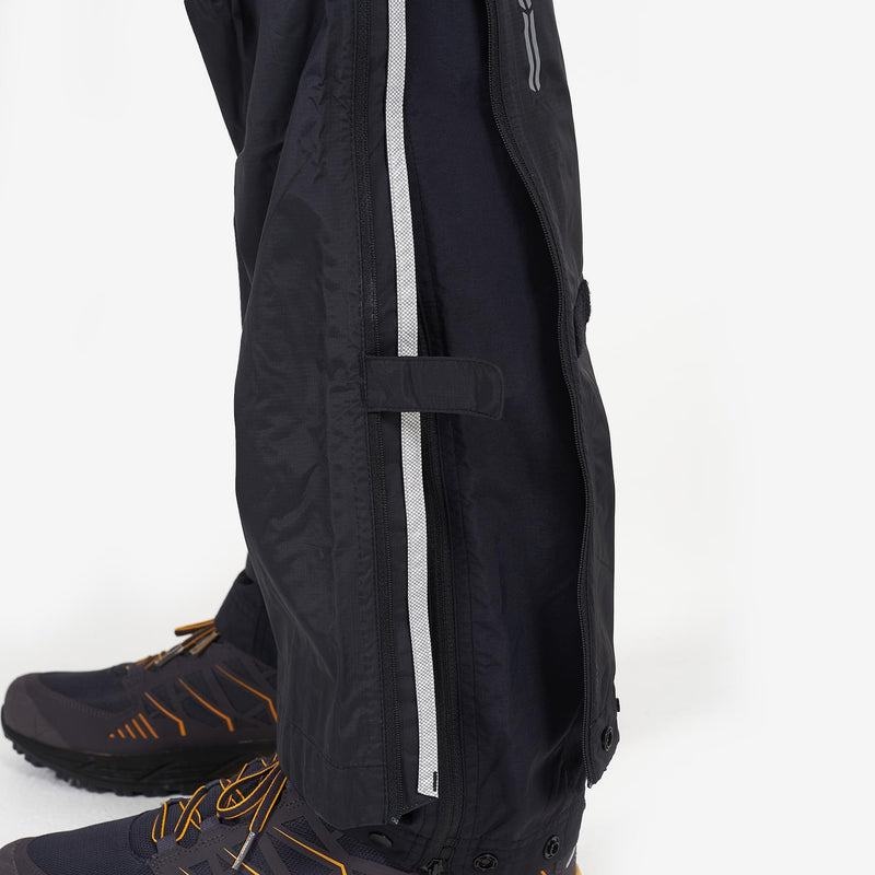 Black Men's Montane Dynamo Waterproof Pull-Over Trousers | TPS48100NA