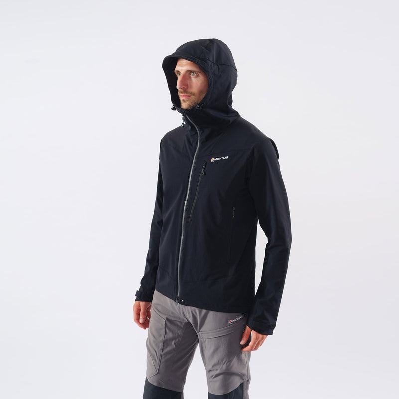 Black Men's Montane Dyno LT Softshell Jackets | WMP8947SA