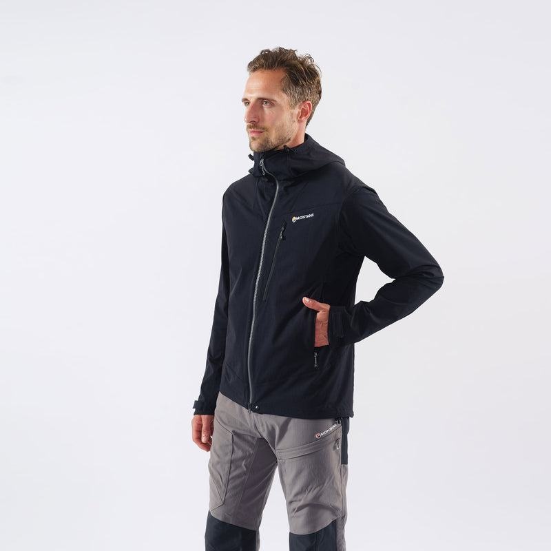 Black Men's Montane Dyno LT Softshell Jackets | WMP8947SA